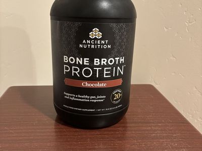 Ancient nutrition choc. Bone broth protein powder