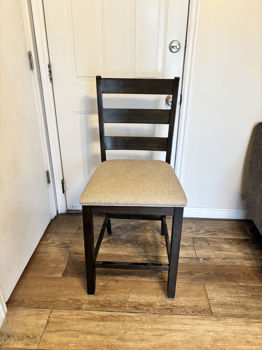 Brown Wood Bar Stools
