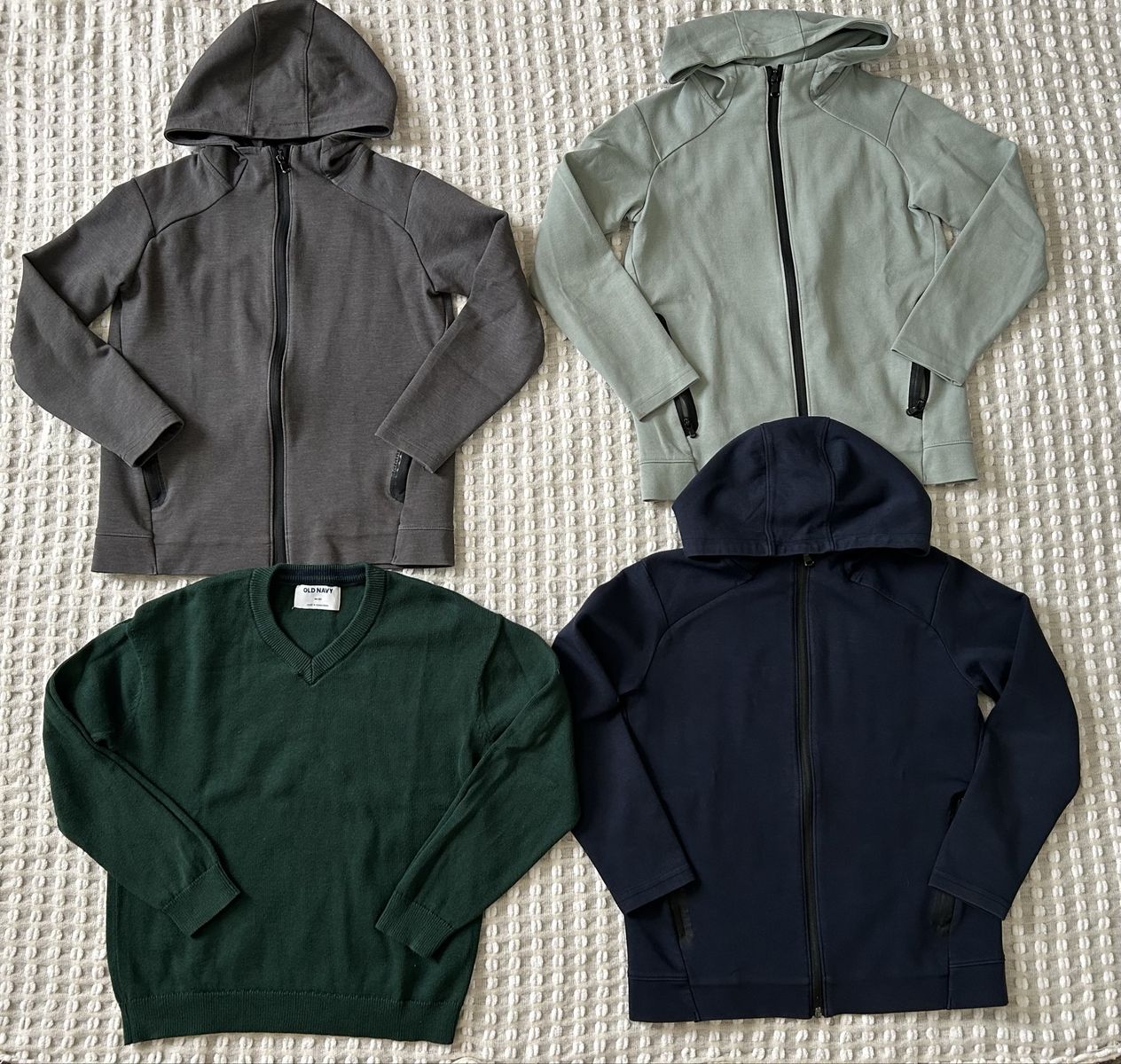 Lot of 4 Boys Sweaters & Full-Zip Hoodies School Uniform Size 8