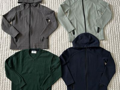 Lot of 4 Boys Sweaters & Full-Zip Hoodies School Uniform Size 8