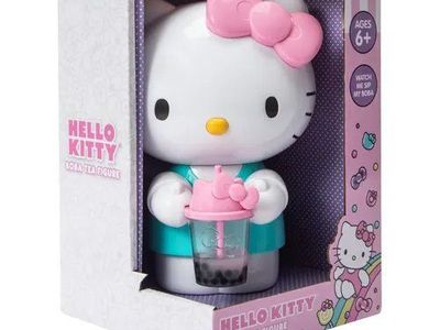 Hello Kitty Boba Tea Figure - Ages 6+ - Watch Me Sip My Boba