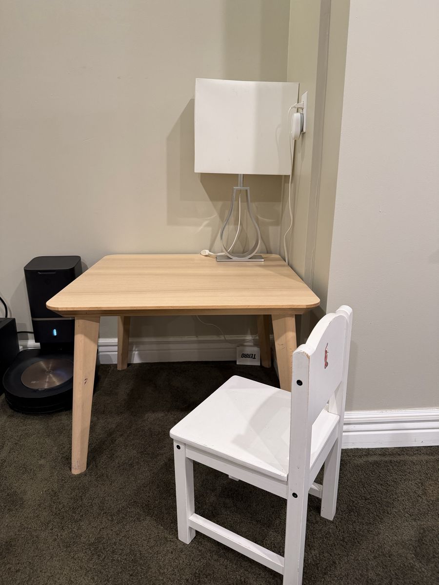 Wooden table for kids
