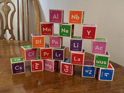 Uncle Goose Periodic Table Blocks 20 Total Toy Blocks