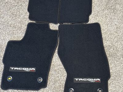 2025 Toyota Tacoma TRD Sport Floor Mats - Black Carpet Set (4 pcs)