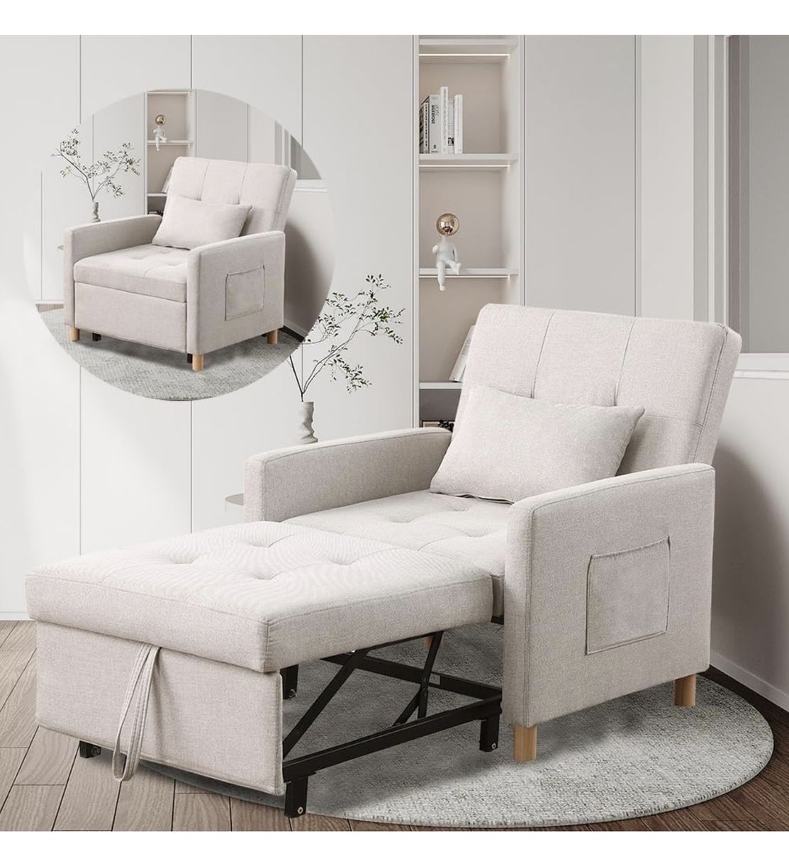 Convertible Sleeper Sofa Chair