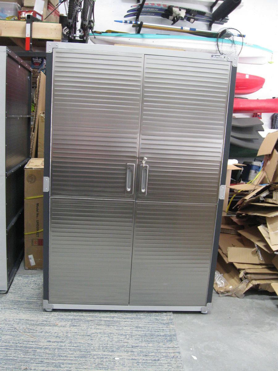 Brand New Seville Classics UltraHD Locking Storage Cabinet, Garage Shop Graphite/Granite 48x 24x72
