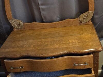 Antique Washbasin Oak Stand