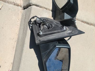 Black Side View Mirrors, Pair, Used - Sierra 1500/2500/3500