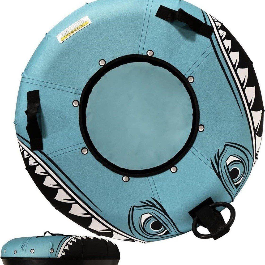 New SNOWI The Snow Monster 38 Inch Heavy Duty Inflatable Snow Tire Tube Sled
