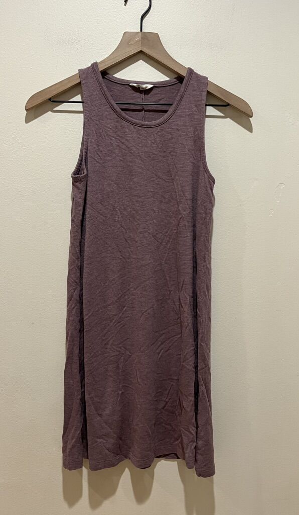 Madewell Mauve Purple Highpoint Midi Tank Dress XS