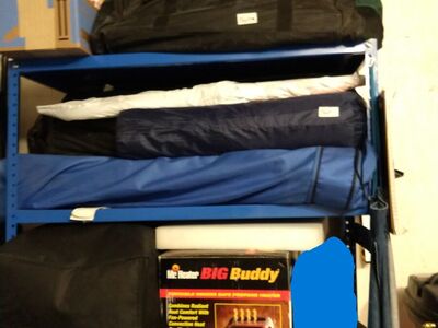 Heavy Duty Metal Shelf 75"Hx24"Wx18"D