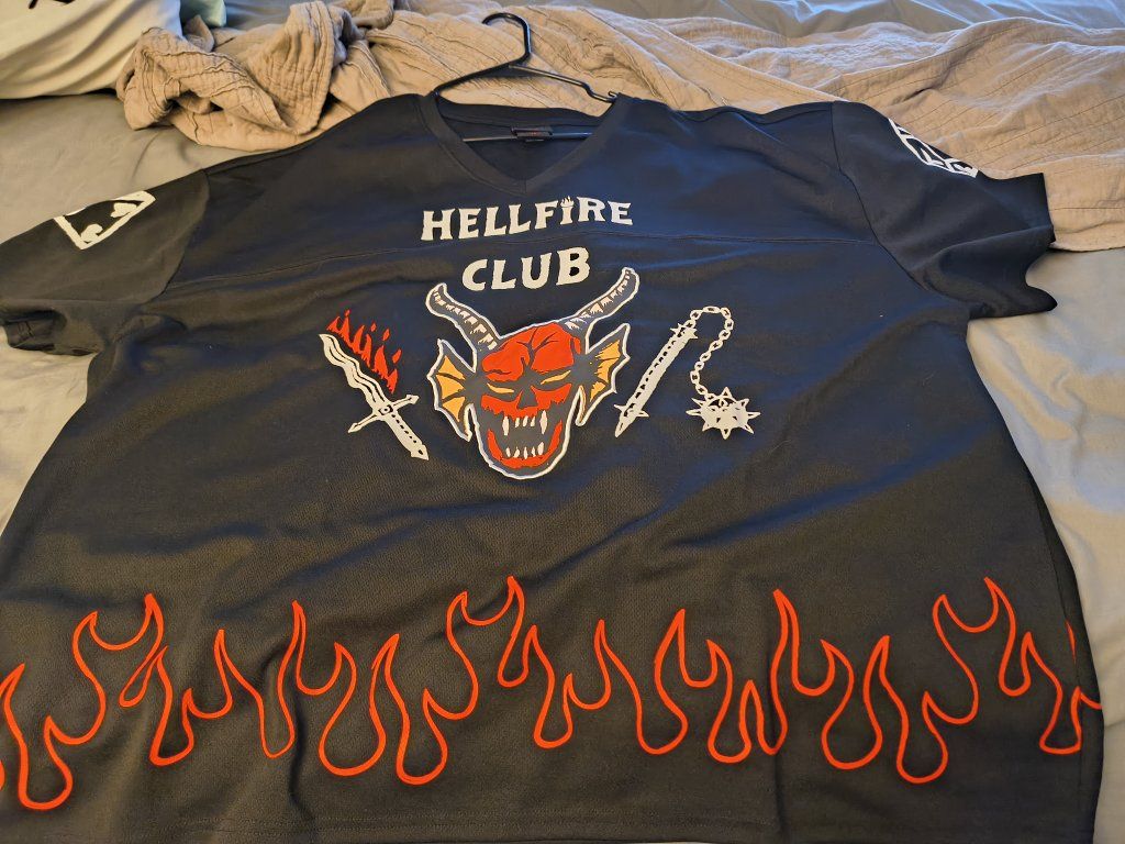 Hellfire club 3xl football jersy shirt