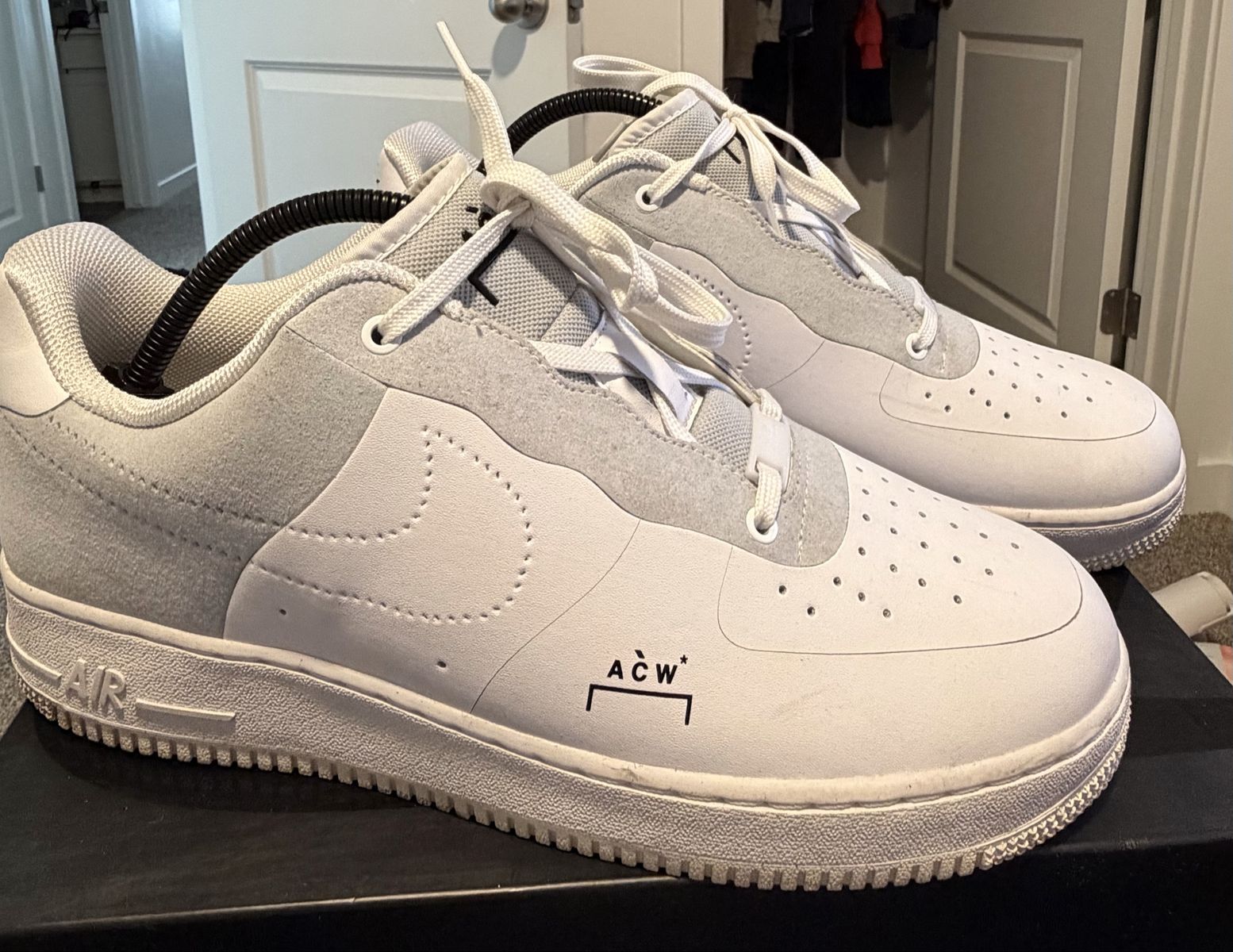 Nike Air Force 1 '07 x A-COLD-WALL* ACW White/Light Grey Sneakers Size 11