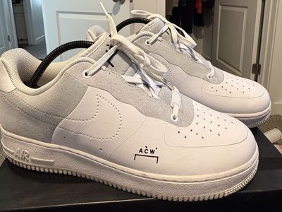 Nike Air Force 1 '07 x A-COLD-WALL* ACW White/Light Grey Sneakers Size 11