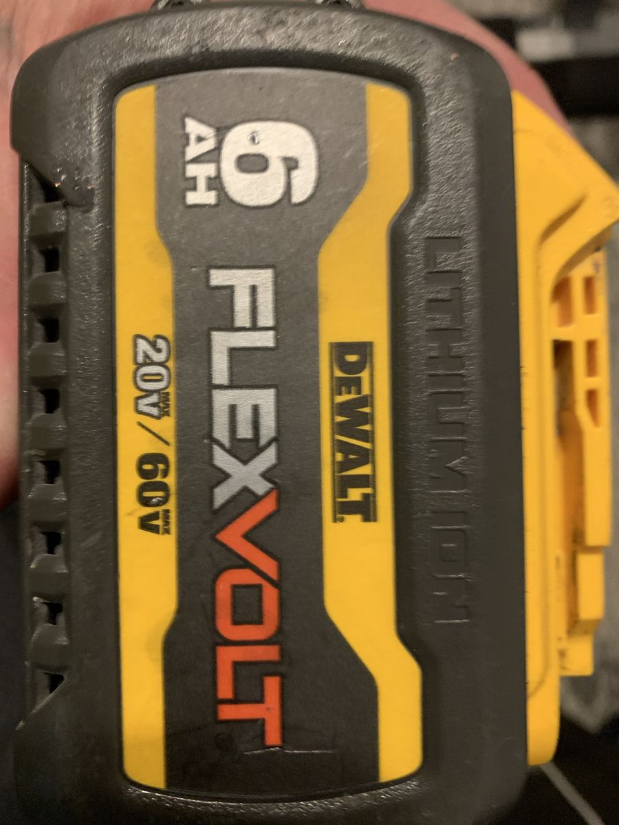 Dewalt Flex Volt 6ah 20 volt battery
