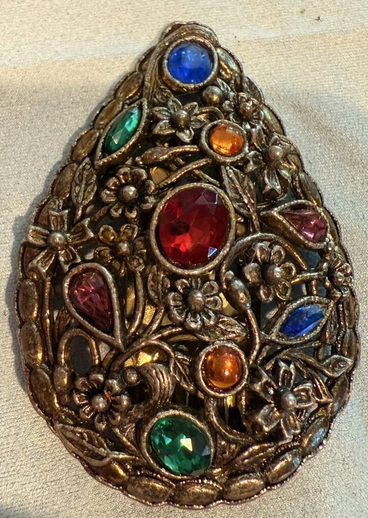 Vintage Ornate Art Deco Dress/scarf Clip