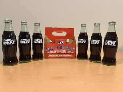 1994 Utah Jazz Complete Coke Bottle Set