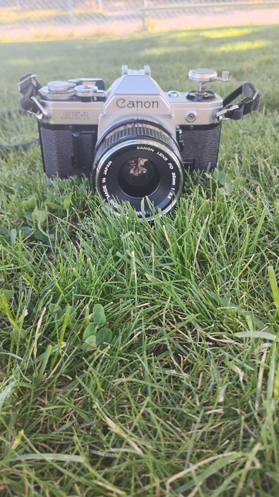 Canon AE-1 35mm lens camera