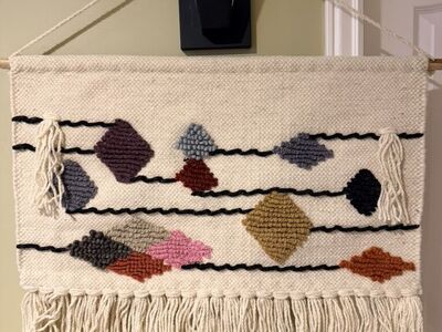 New Beautiful Safavieh Wool Wall Hanging 2'8x 2'