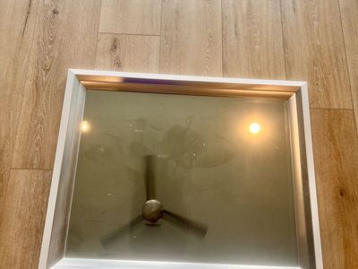 White and silver mirror