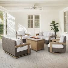 Agio Juniper 5-piece Outdoor Fire Seating Set 1934214 #106306