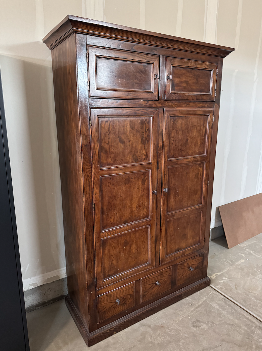 Wood Cabinet - Heavy - (80" h x 50" w x 20" d
