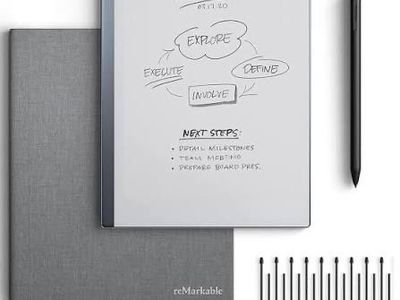 reMarkable 2 Paper Tablet E-Ink Device with Folio Cover and Marker Pen