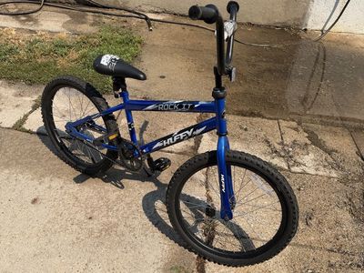 Huffy Rock It 20 Inch Kids BMX Bicycle Blue