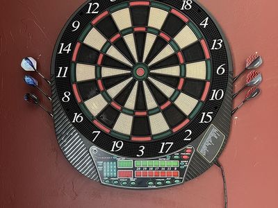 Electronic Dart Board With Extras