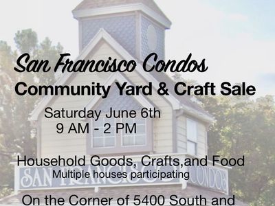 San Francisco Condos Yard and Craft Sale 6/6/26