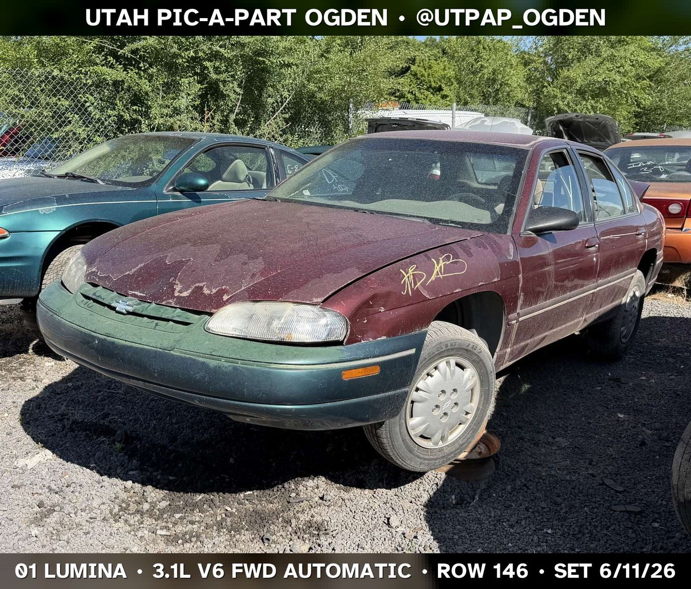 2001 Chevrolet Lumina Parts - UTPAP Ogden