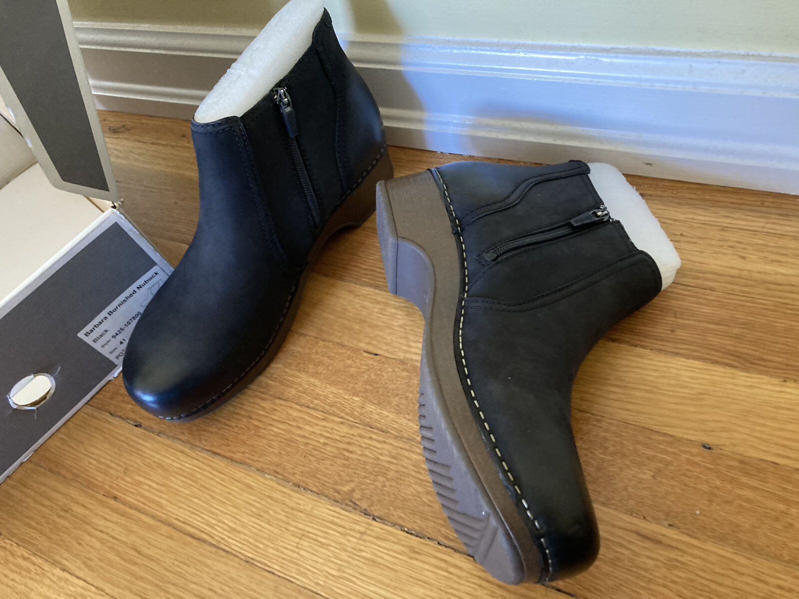 Dansko Barbara Burnished Nubuck Bootie - Black