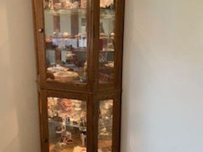 Corner Curio Cabinet - $75