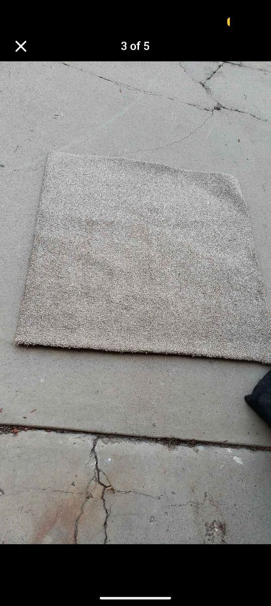 4' x 4' Carpet Remnant - Neutral Beige/Tan - New