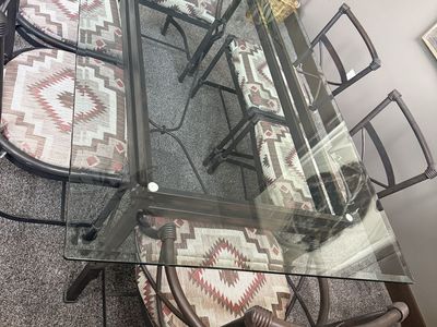 6 Chair Glass table
