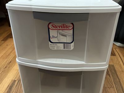 2 Sterilite Stackable Drawer Organizer