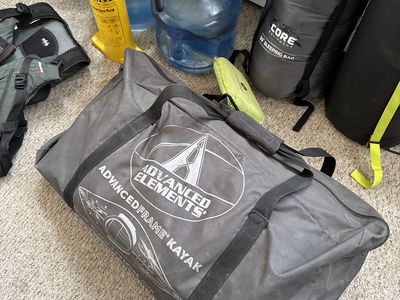 Advanced Elements Inflatable Kayak plus paddle and vest