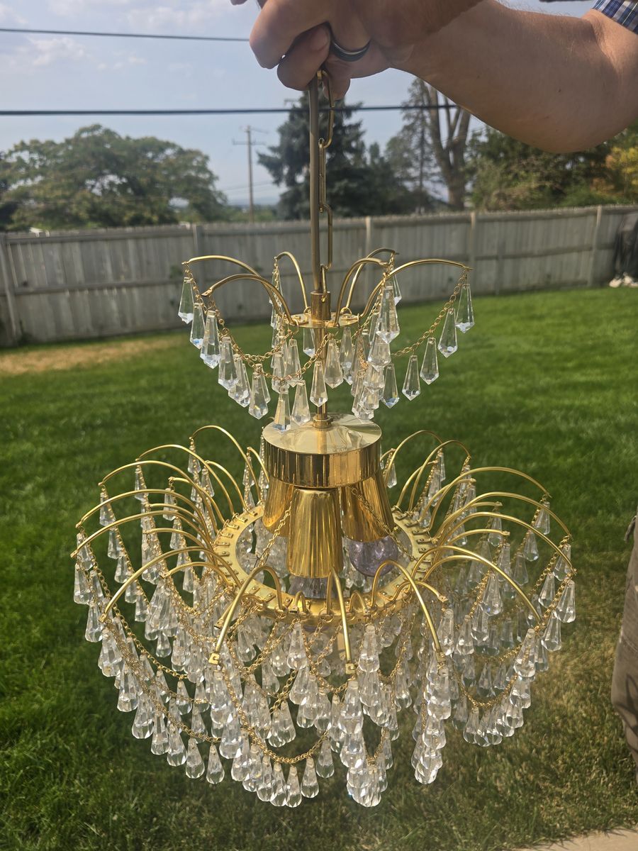 Czechoslovakian Crystal Chandelier