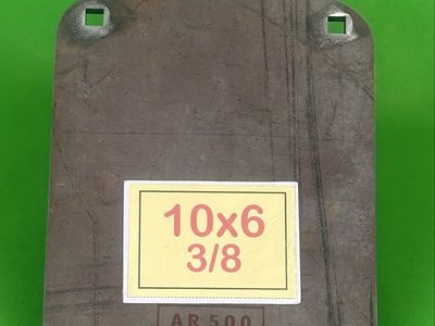50% off — 3/8 10” x 6” AR 500 Steel Gong Target