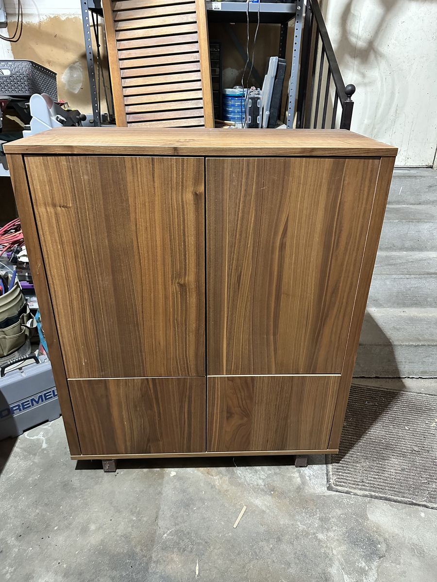 IKEA Stockholm Cabinet with 2 Drawers Walnut Veneer