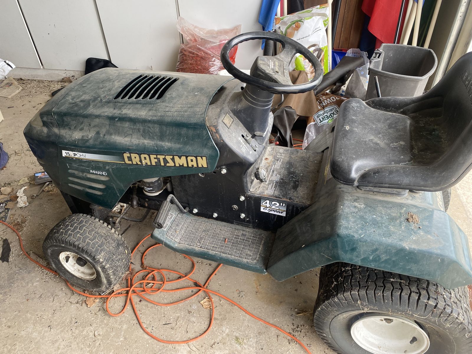Free Craftsman 15 HP Tractor