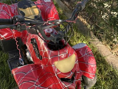 Spiderman Red Kids ATV 4-Wheeler (Untested - For Parts/Repair)