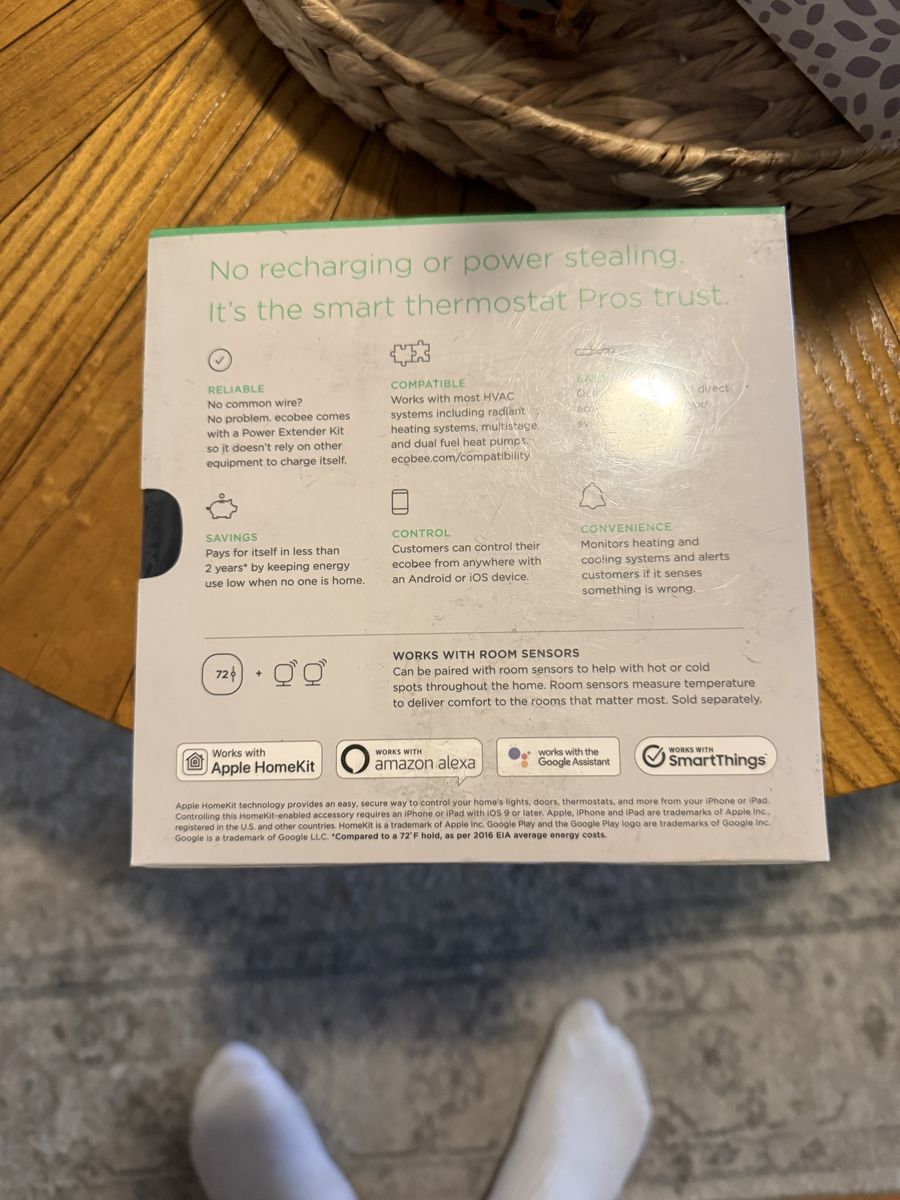 Ecobee3 lite smart thermostat pro