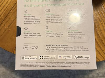 Ecobee3 lite smart thermostat pro