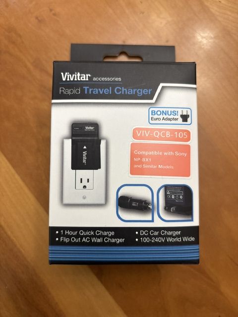 Vivitar Rapid Travel Charger VIV-QCB-105 for Sony NP-BX1