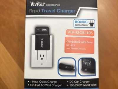 Vivitar Rapid Travel Charger VIV-QCB-105 for Sony NP-BX1