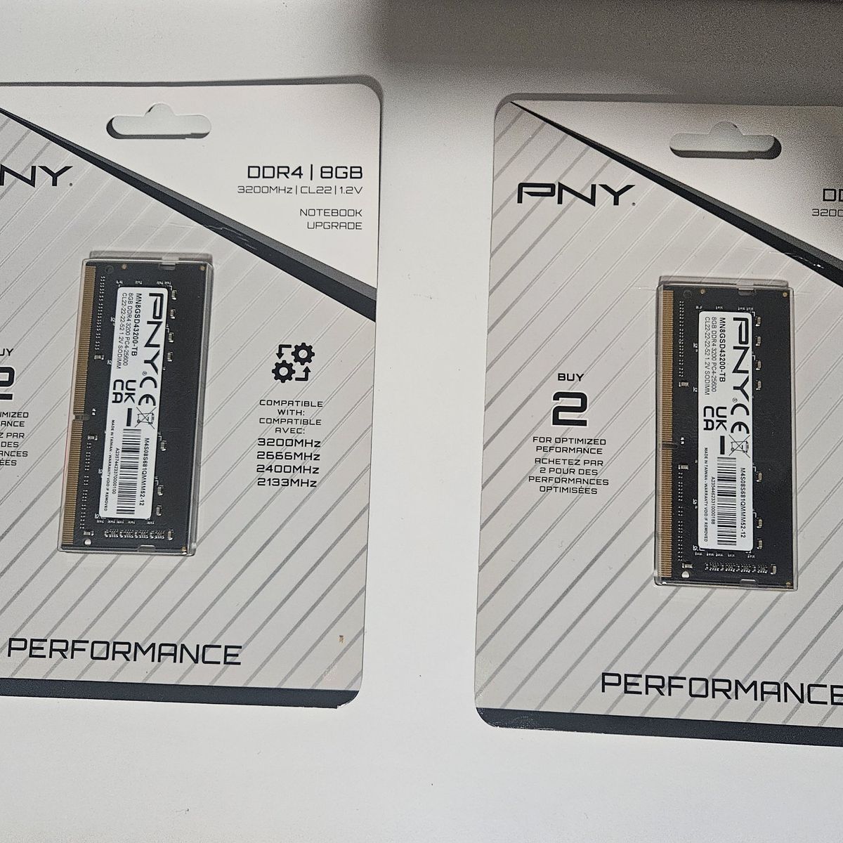 PNY DDR4 8GB SODIMM RAM sticks for laptop- NEW