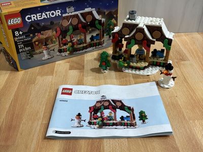 LEGO Creator 40602 Winter Market Stall Set Complete with Box & Instructions