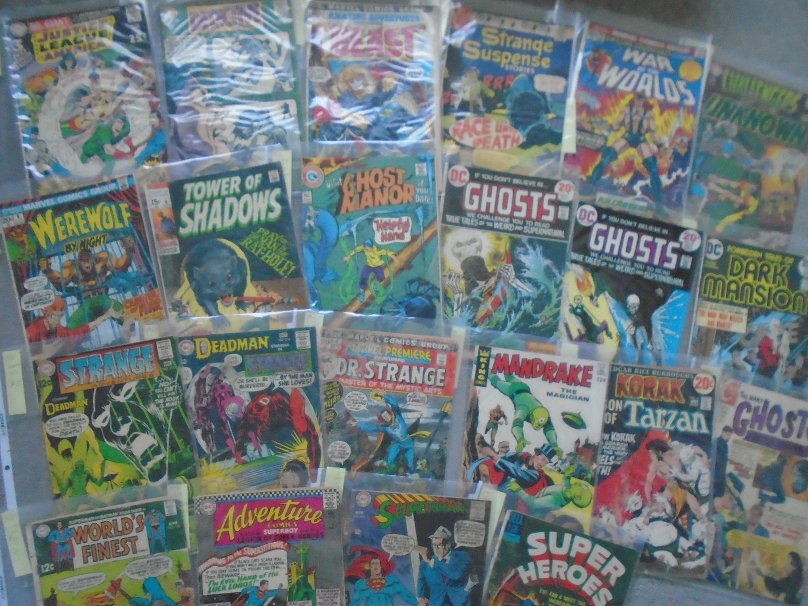 22 Comic Books 1967 - 1973 Action & Super Hero, Very Good Condition