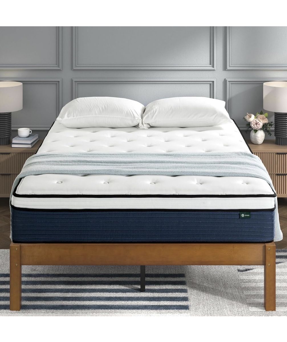 Queen Zinus 12” Hybrid Mattress